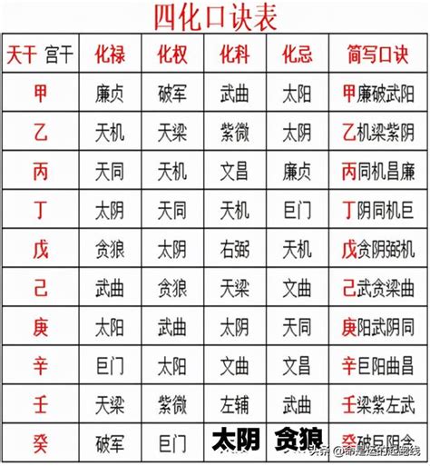 四化星入十二宮詳解|官祿宮飛宮四化入12宮詳解